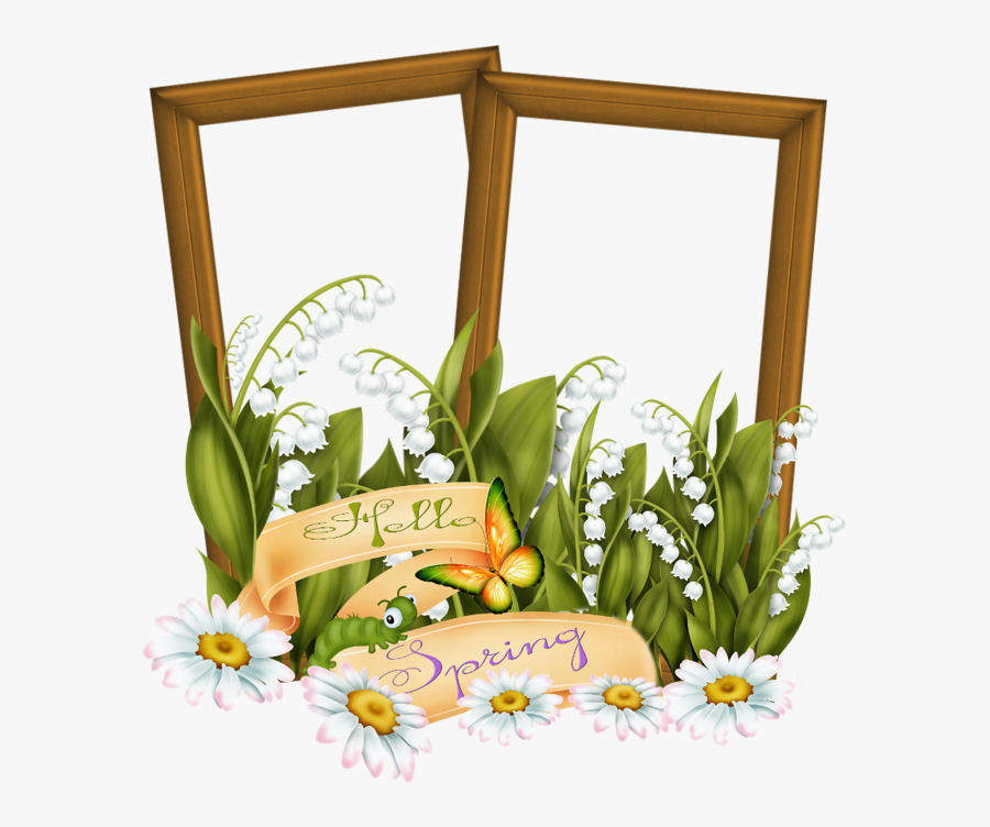 Forgetmenot Flowers Lilies Of - Bingkai Bunga Lily, Transparent Clipart