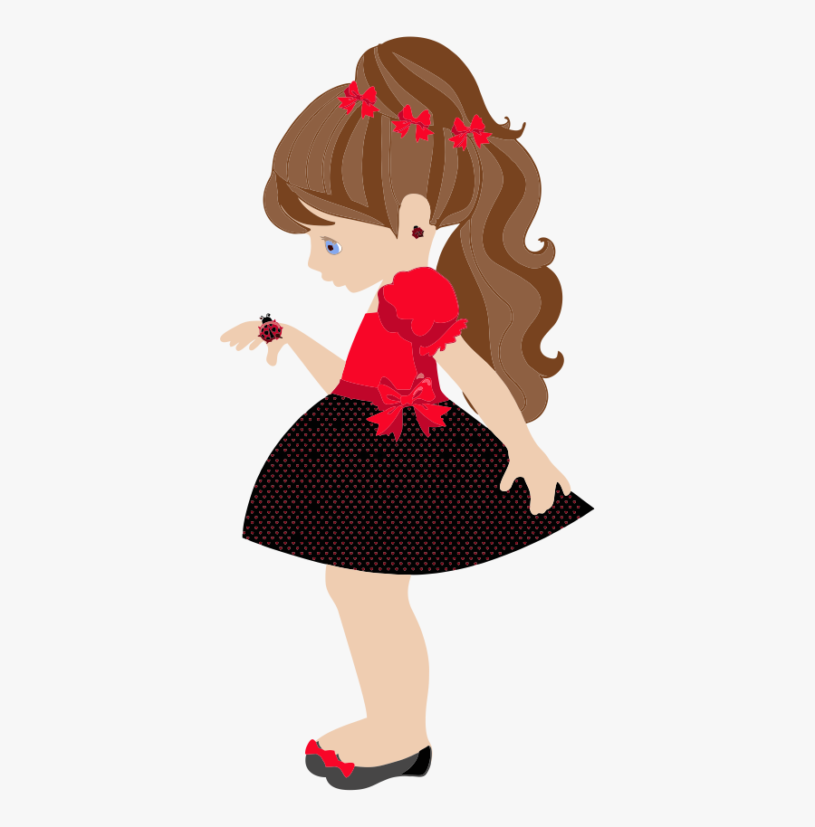 Click On Little Lady - Illustration, Transparent Clipart