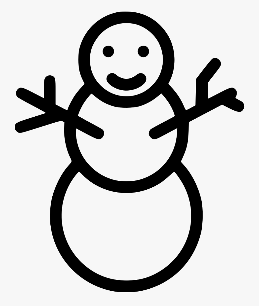 Snowman - Icon, Transparent Clipart