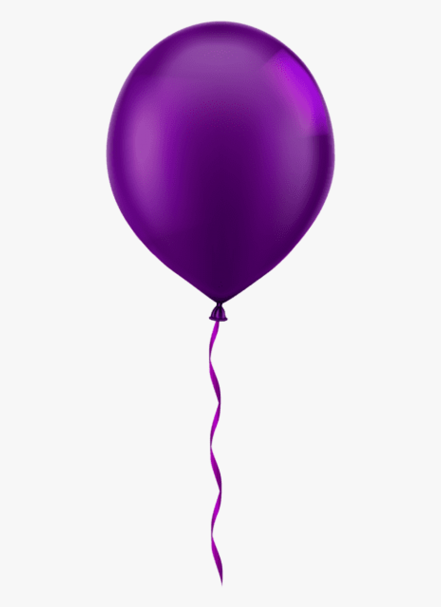 Free Png Single Purple Balloon Png Images Transparent - Single Purple Balloon Clipart, Transparent Clipart