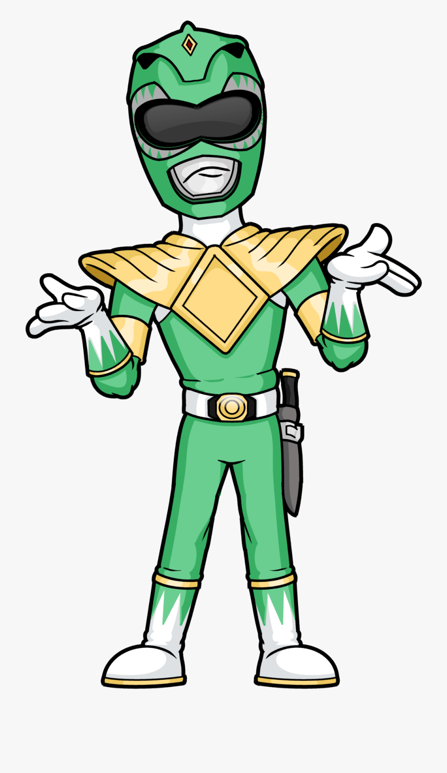 02-2 - Green Power Rangers Png, Transparent Clipart