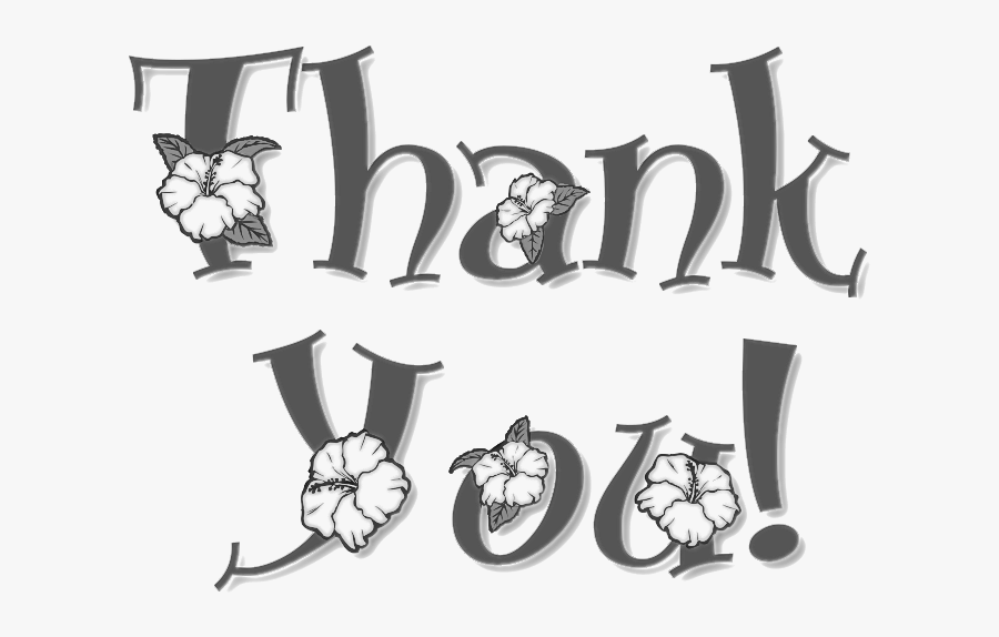 Thank You Clip Art - Thank You Grey Png, Transparent Clipart