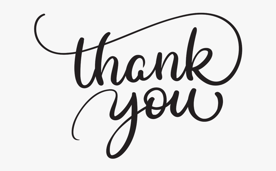 Transparent Thank You Png - Calligraphy Thank You Script, Transparent Clipart