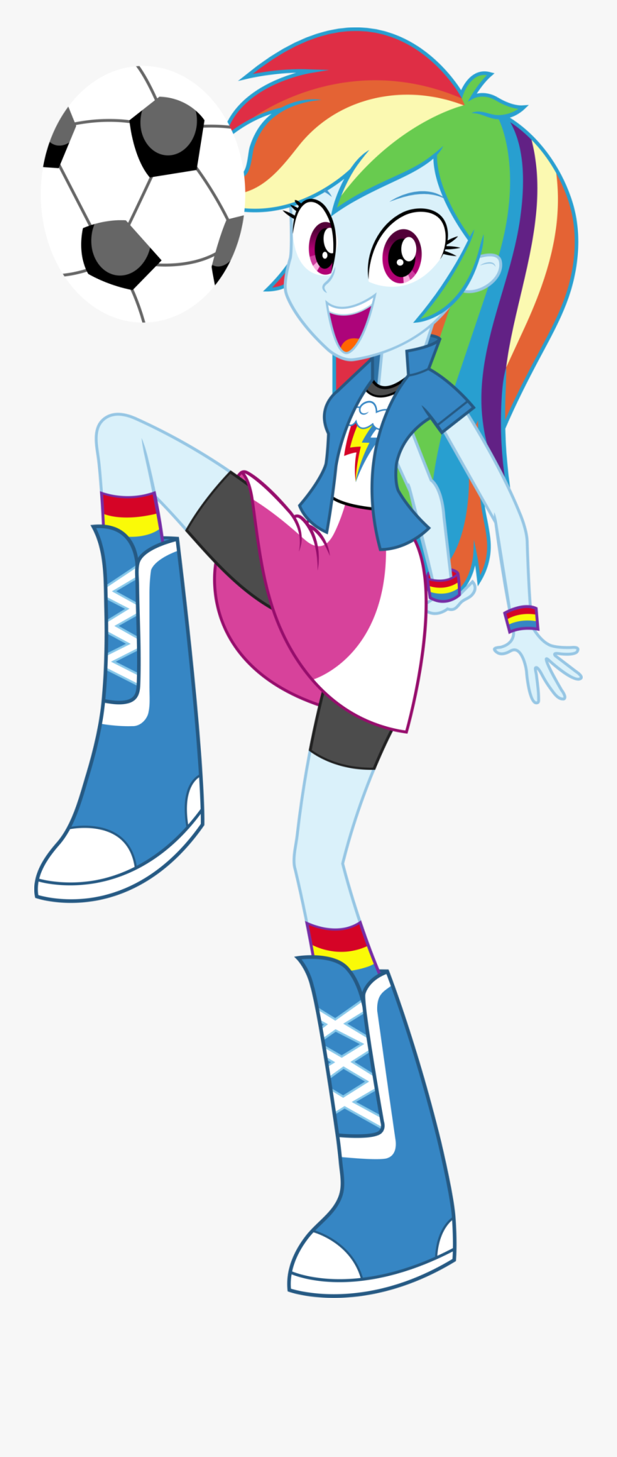 Power Rangers Fanon - Mlp Equestria Girls Rainbow Dash, Transparent Clipart