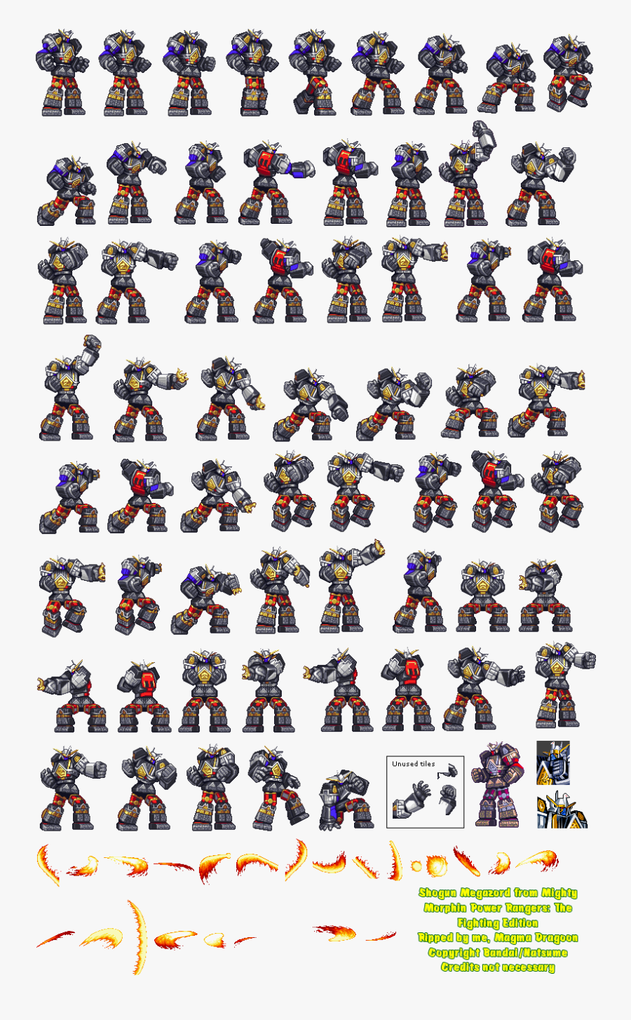 Shogun Megazord - Power Rangers Megazord Sprite, Transparent Clipart