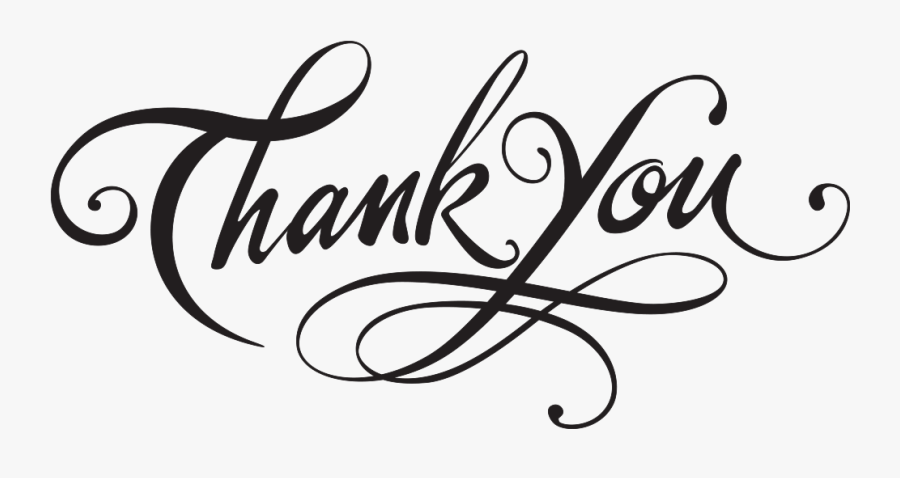 Thank-you - Thank You With Transparent Background, Transparent Clipart
