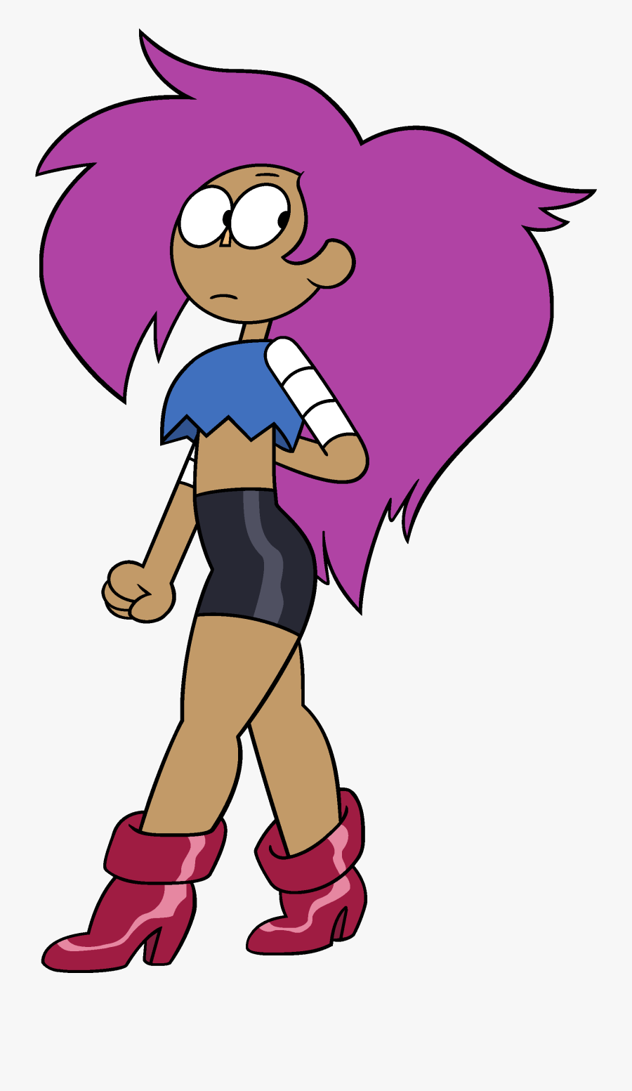 Clip Art Ok Ko Model Sheet - Let's Be Heroes Enid Okko, Transparent Clipart