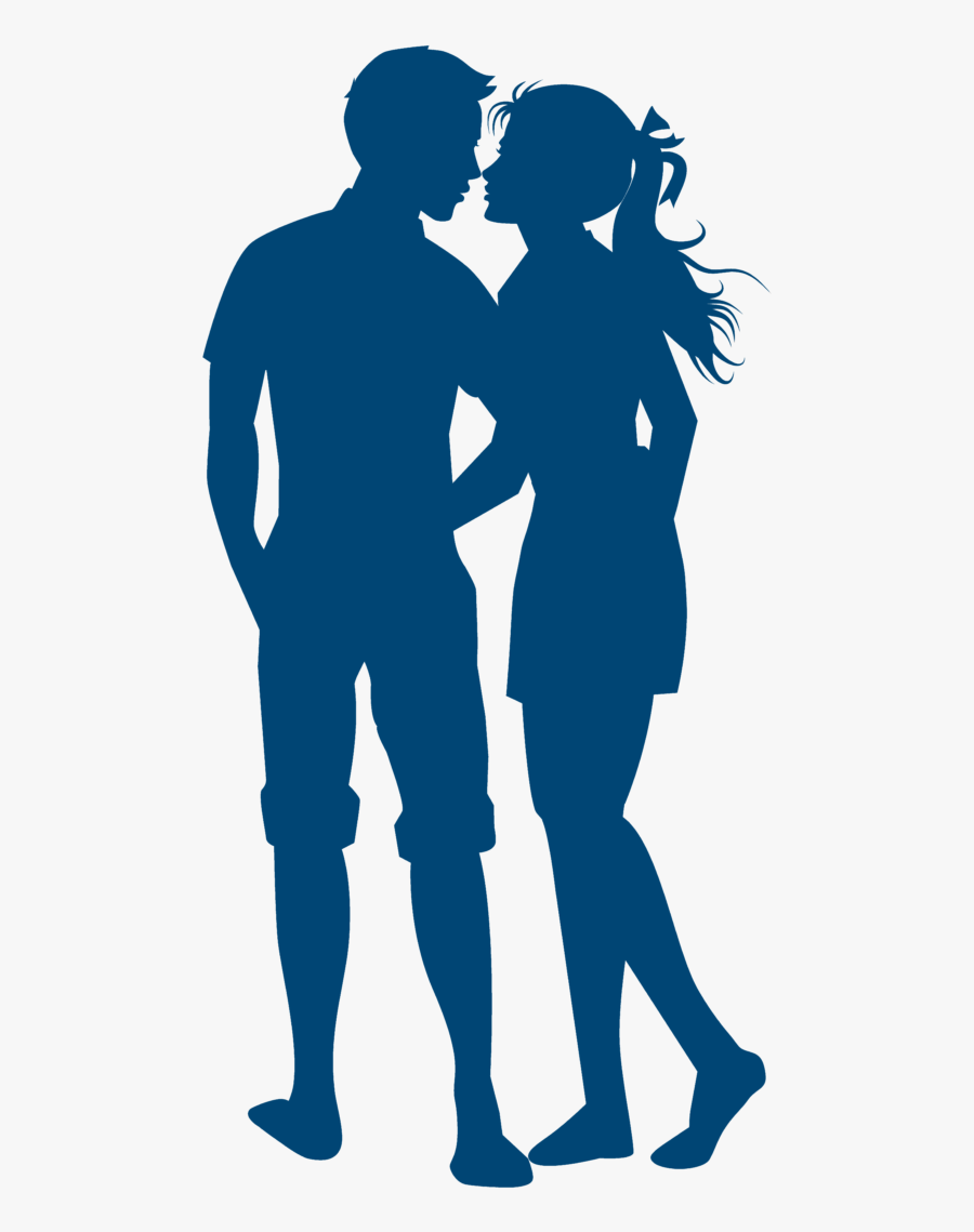 Women And Man Silhouette Transparent, Transparent Clipart