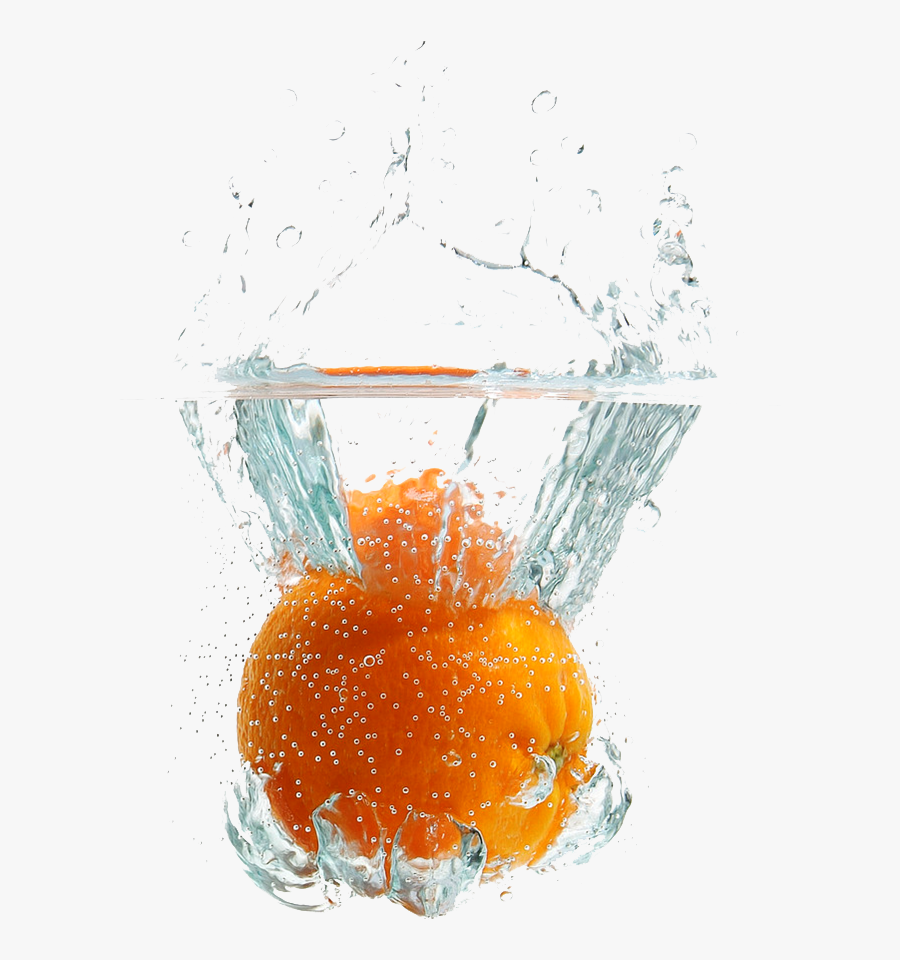 Vitamin C Water Splash, Transparent Clipart