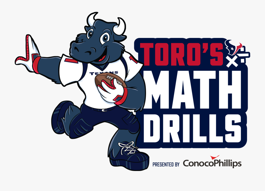 Toro"s Math Drills Logo - Houston Texans Mascot Clipart, Transparent Clipart