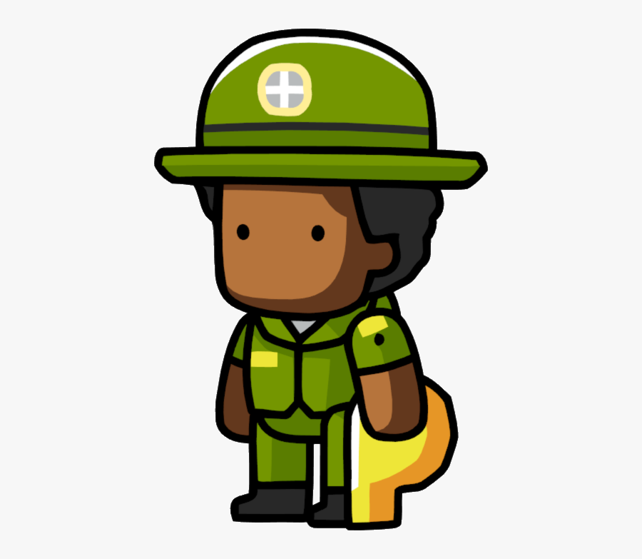Drill Sergeant - Cartoon Drill Sergeant Scribblenauts, Transparent Clipart
