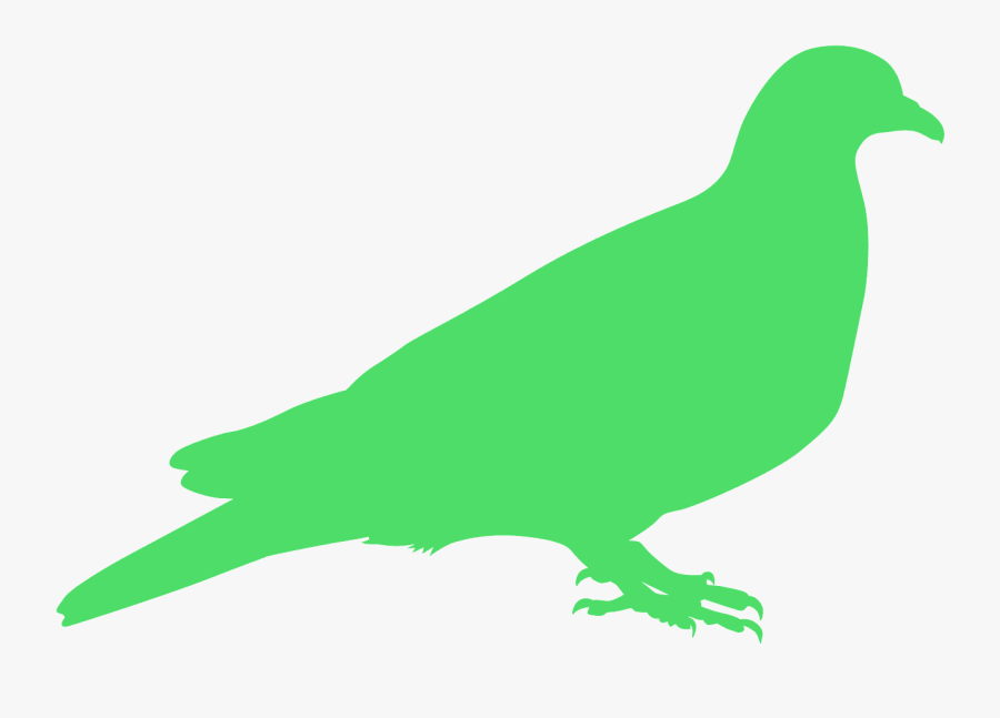 Gold Pigeon Silhouette, Transparent Clipart