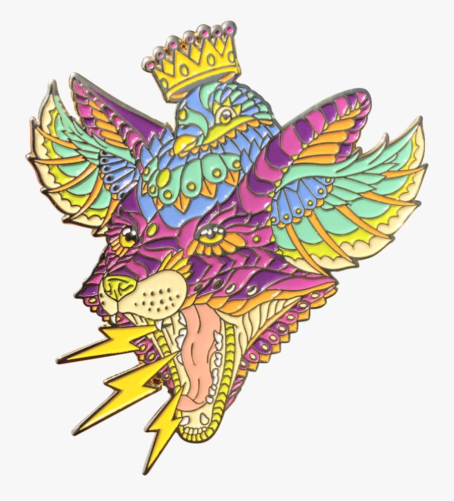 Fox Pigeon Fusion Artist Variant Pin - Illustration, Transparent Clipart