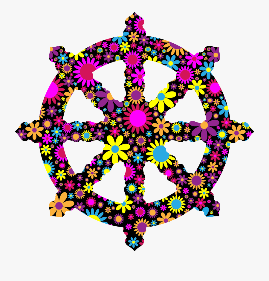 Transparent Steering Wheel Clipart Png - Main Buddhist Religious Symbol, Transparent Clipart