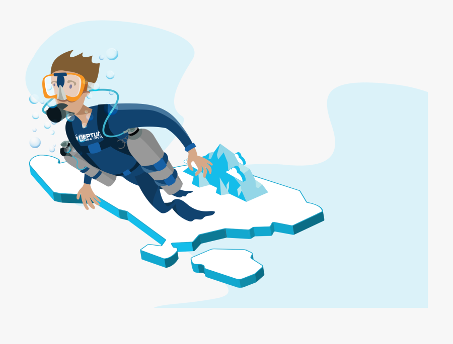 Sidemount Diving Cartoon, Transparent Clipart