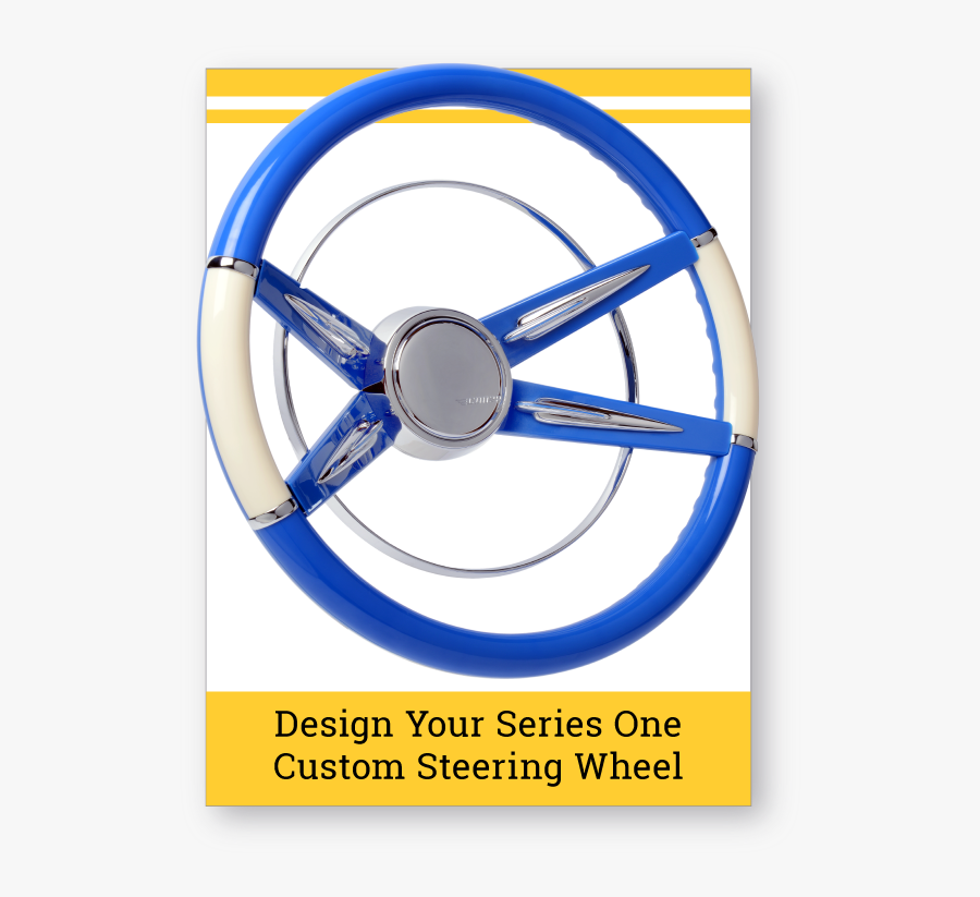 Series One Deluxe Custom Steering Wheel, Transparent Clipart