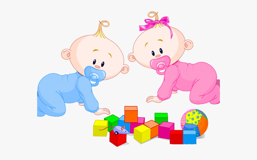 Babies Playing Cartoon, Transparent Clipart