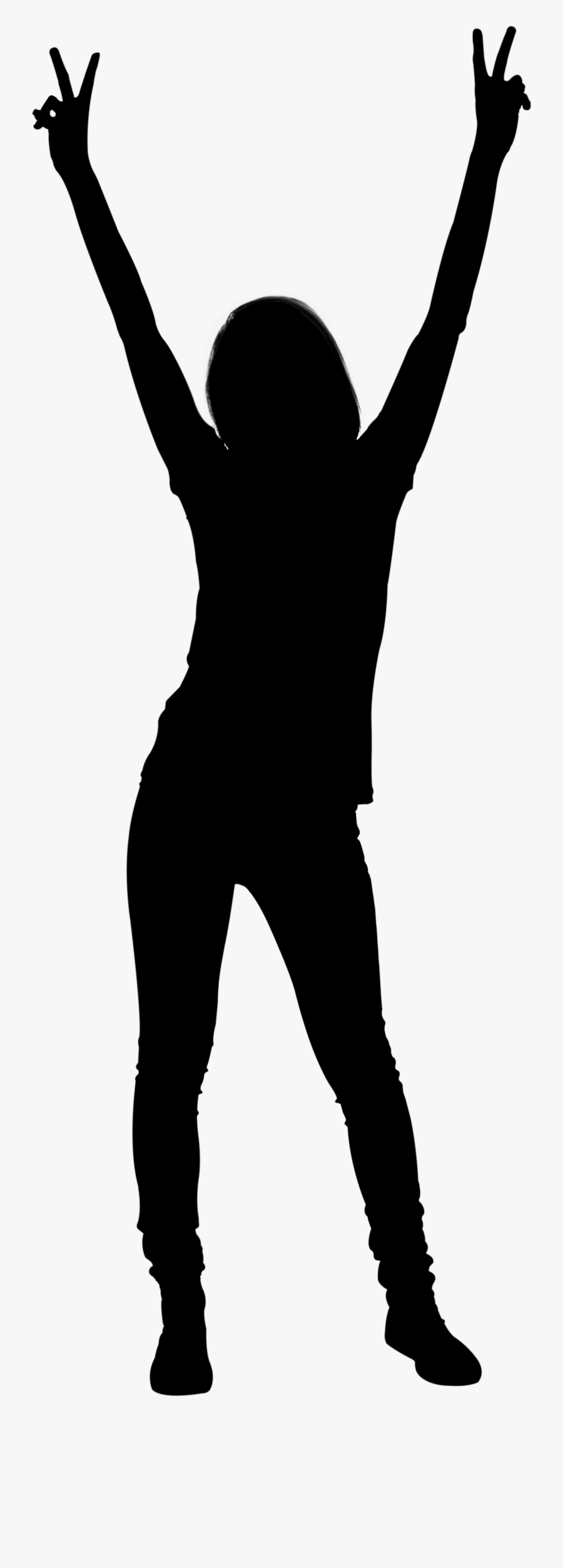 Black & White - Silhouette, Transparent Clipart