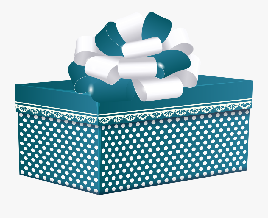 Blue Dotted Gift Box Png Clipart - Michael Kors Sport Camera Bag, Transparent Clipart