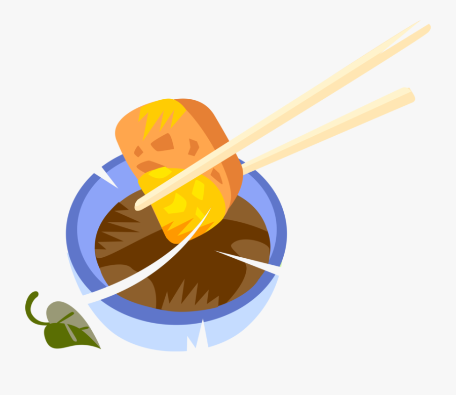 Vector Illustration Of Chinese And Japanese Asian Tofu - Graphic Design, Transparent Clipart