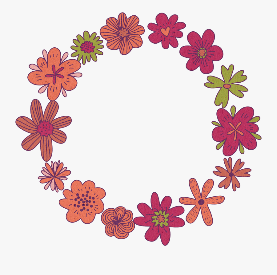 Transparent Flower Crown Png Transparent - Crowns Of Flowers Drawing, Transparent Clipart