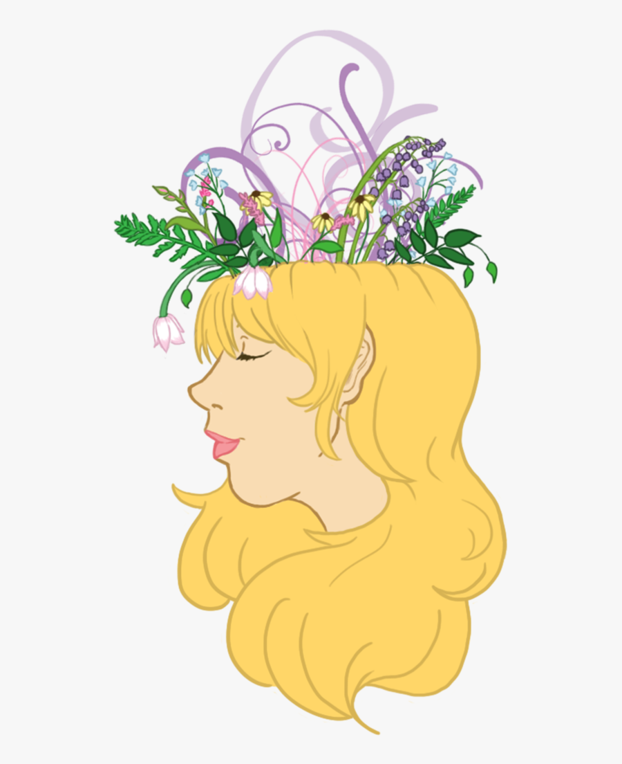 Flower Crown Baseball Tee - Illustration, Transparent Clipart