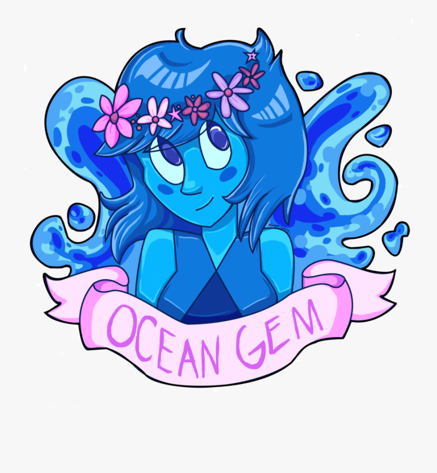 Lapis Flower Crown By Slime-tiger - Lapis Lazuli Art Steven Universe Flower, Transparent Clipart
