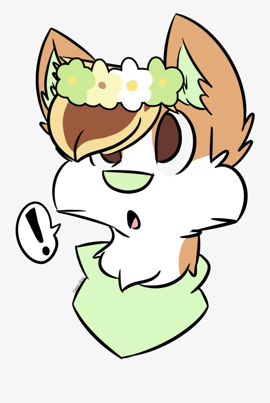 Spazzy Flowercrown Commission By Deer Dog, Transparent Clipart