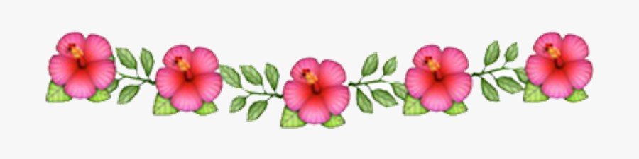 Flowercrown Emojiflowercrown Emoji Tumblr - Flower Crown Emoji Png, Transparent Clipart