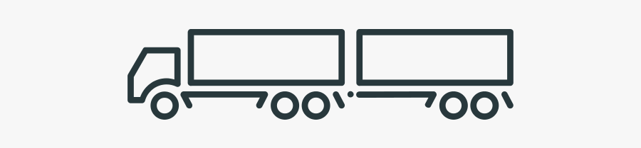 Truck - Truck Clipart Line, Transparent Clipart