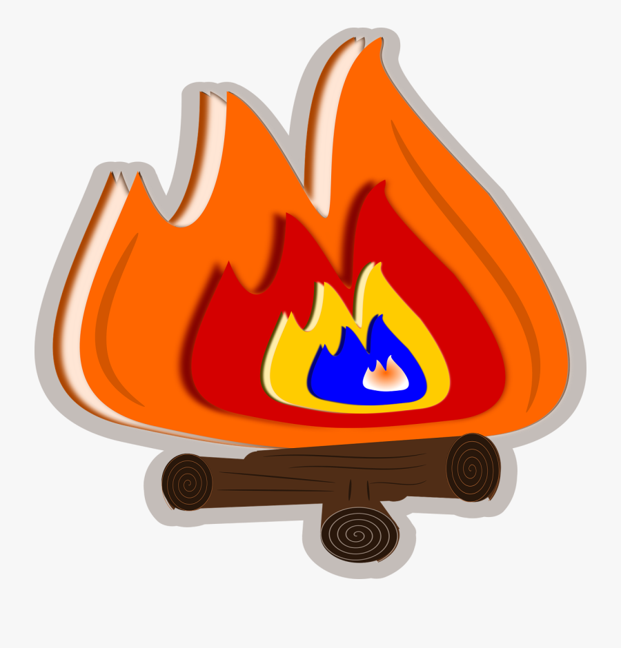 Fire Logs Hot Free Picture, Transparent Clipart