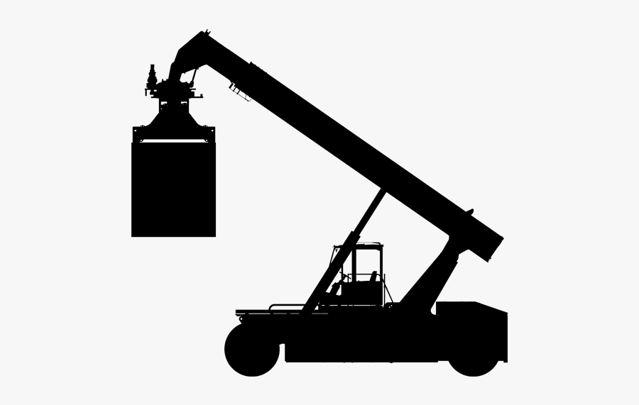 Forklift Reach Stacker Icon, Transparent Clipart