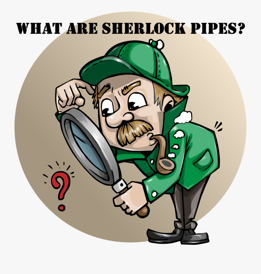What Are Sherlock Pipes - Inspection Time Clip Art, Transparent Clipart