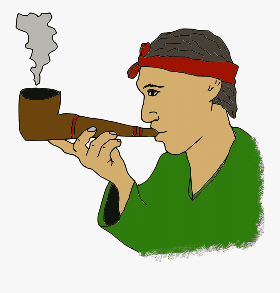 War And Peace And Smoking A Pipe - Smoke Man Clipart Png, Transparent Clipart