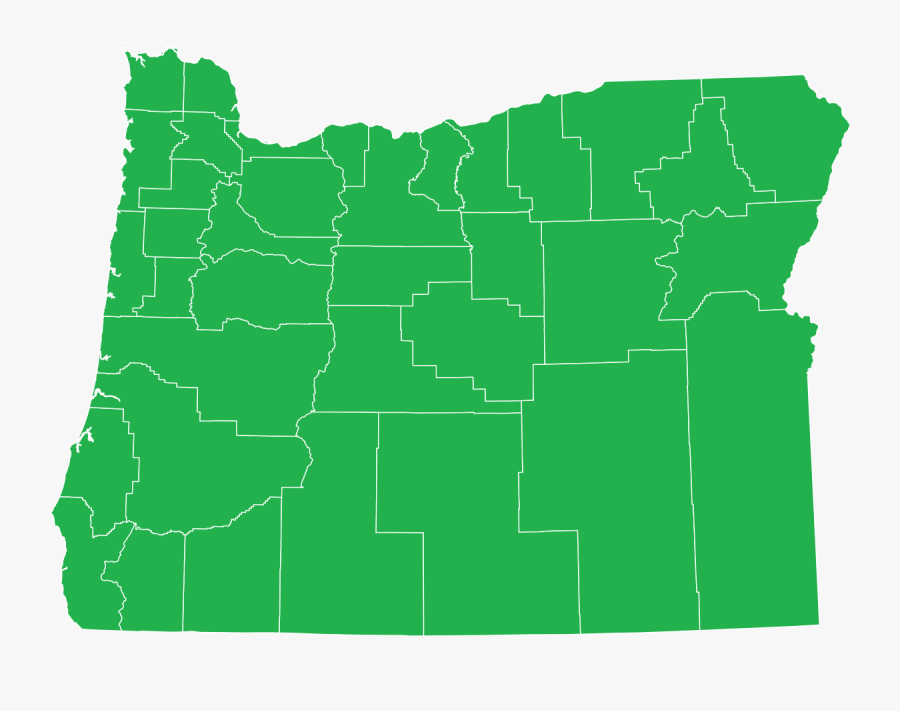 Oregon Measure 88 Map Of Vote, Transparent Clipart