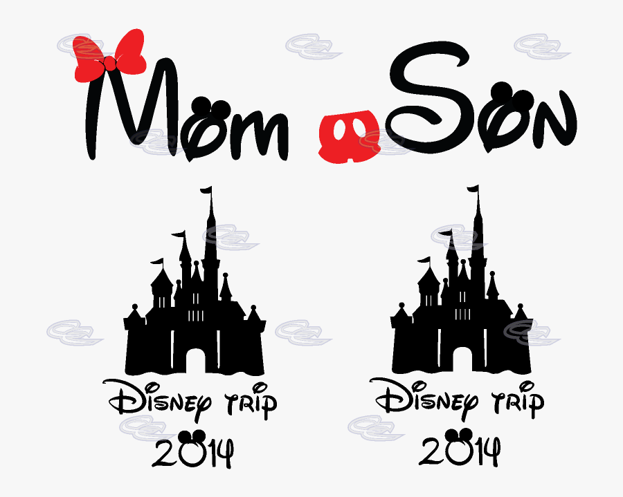 Transparent Disney Castle Logo Png - Disney Castle With Tinkerbell, Transparent Clipart