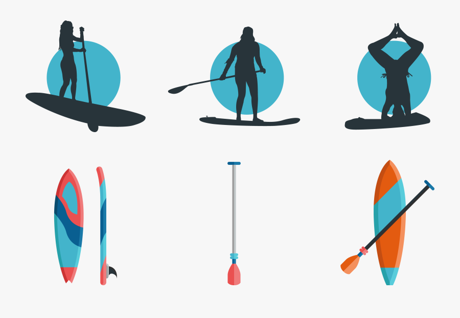 Kayak Clipart Oars - Paddleboarding Png, Transparent Clipart