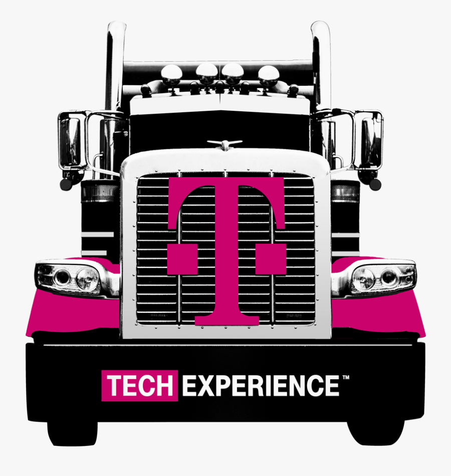 T Mobile Semi Truck, Transparent Clipart