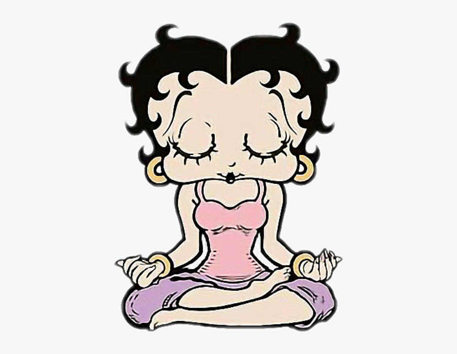 #relax #yoga #meditazione #bettyboop @roxxoblog - Betty Boop Meditation, Transparent Clipart