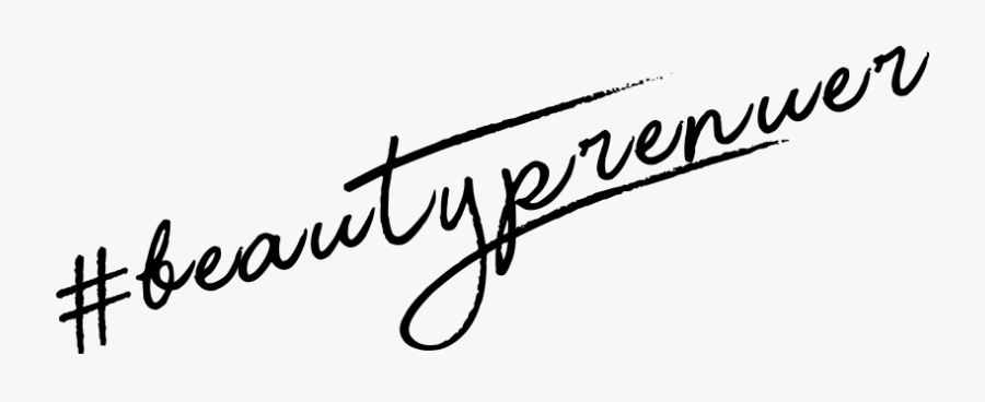 Beautyprenuer Hashtag - Calligraphy, Transparent Clipart