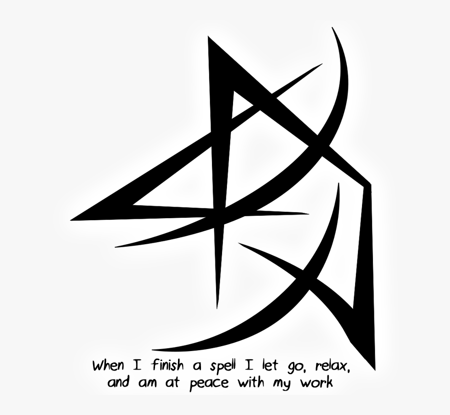 “when I Finish A Spell I Let Go, Relax, And Am At Peace - Triangle, Transparent Clipart
