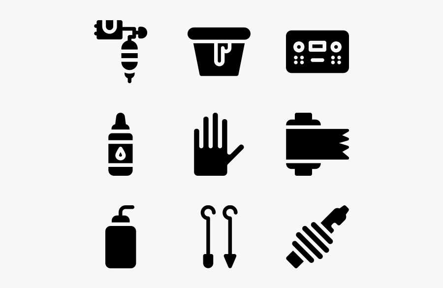 Tattoo Studio - Tattoo Machine Favicons Clipart, Transparent Clipart