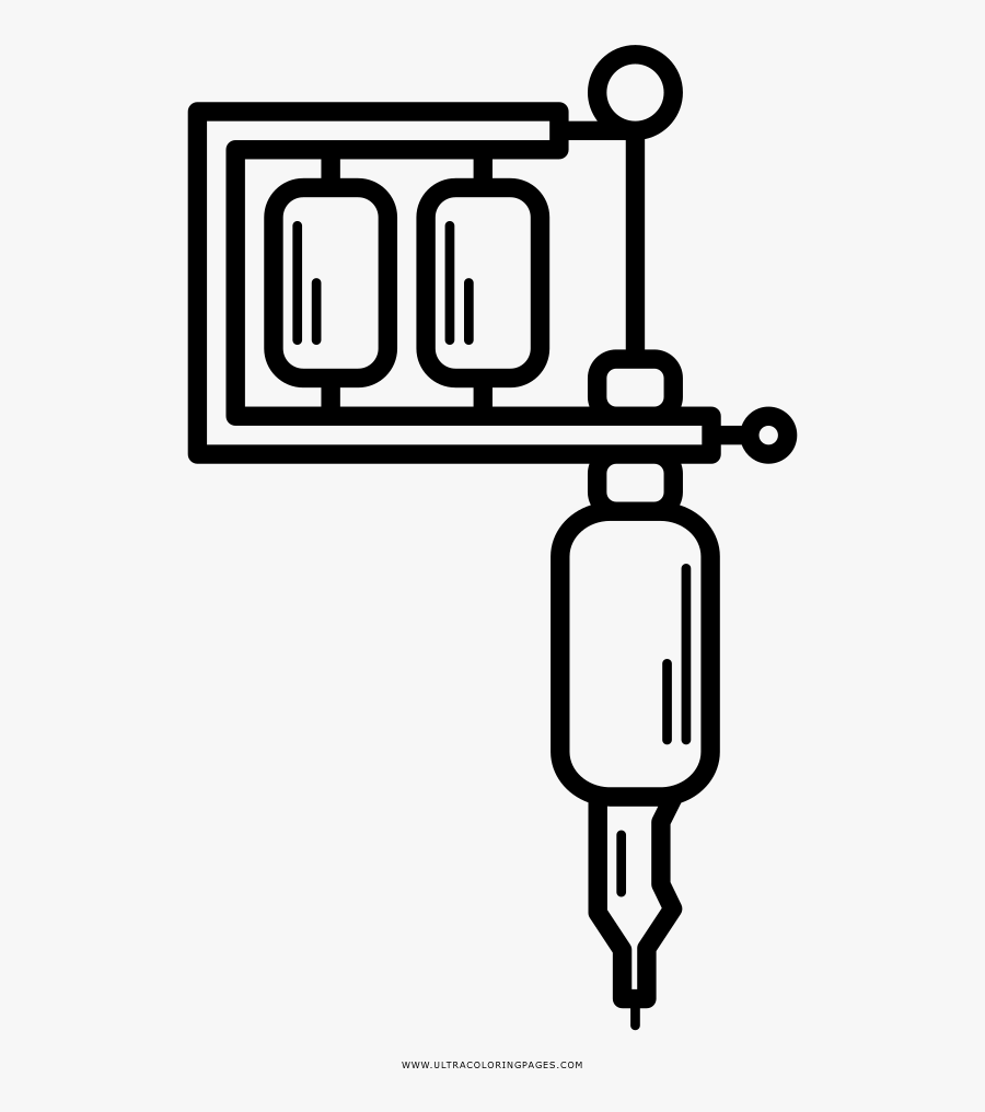 Transparent Tattoo Machine Png - Maquina De Tatuajes Para Dibujar, Transparent Clipart