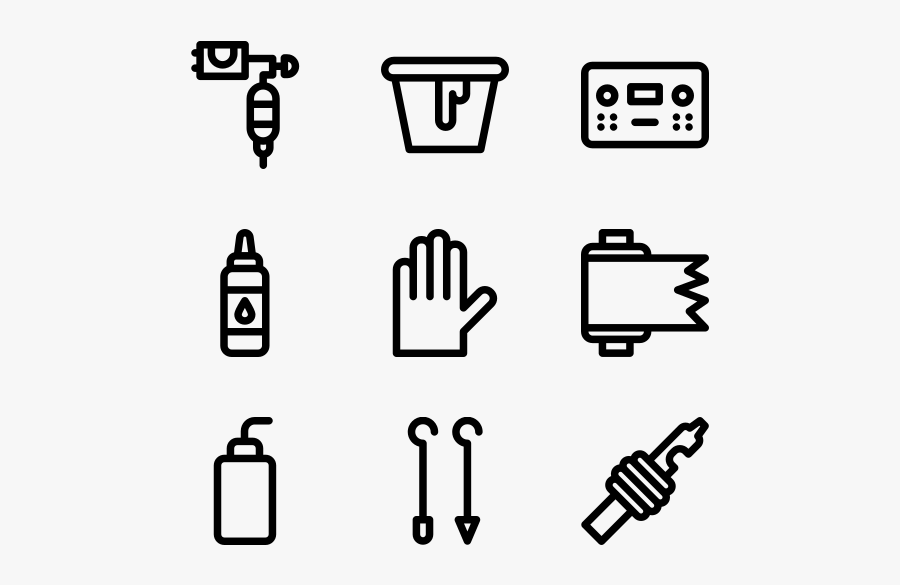 Tattoo Studio, Transparent Clipart