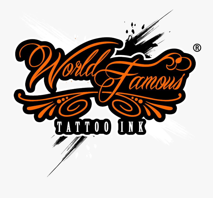 World Famous Tattoo Ink Logo, Transparent Clipart