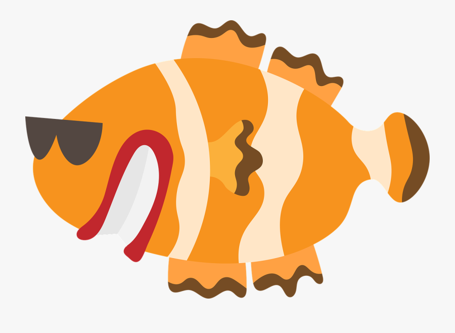 Clownfish, Orange, Nemo, Fish, Underwater, Aquarium - Illustration, Transparent Clipart