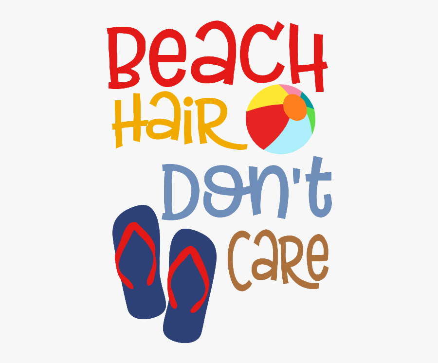 Beach Hair Don T Care Svg Free, Transparent Clipart