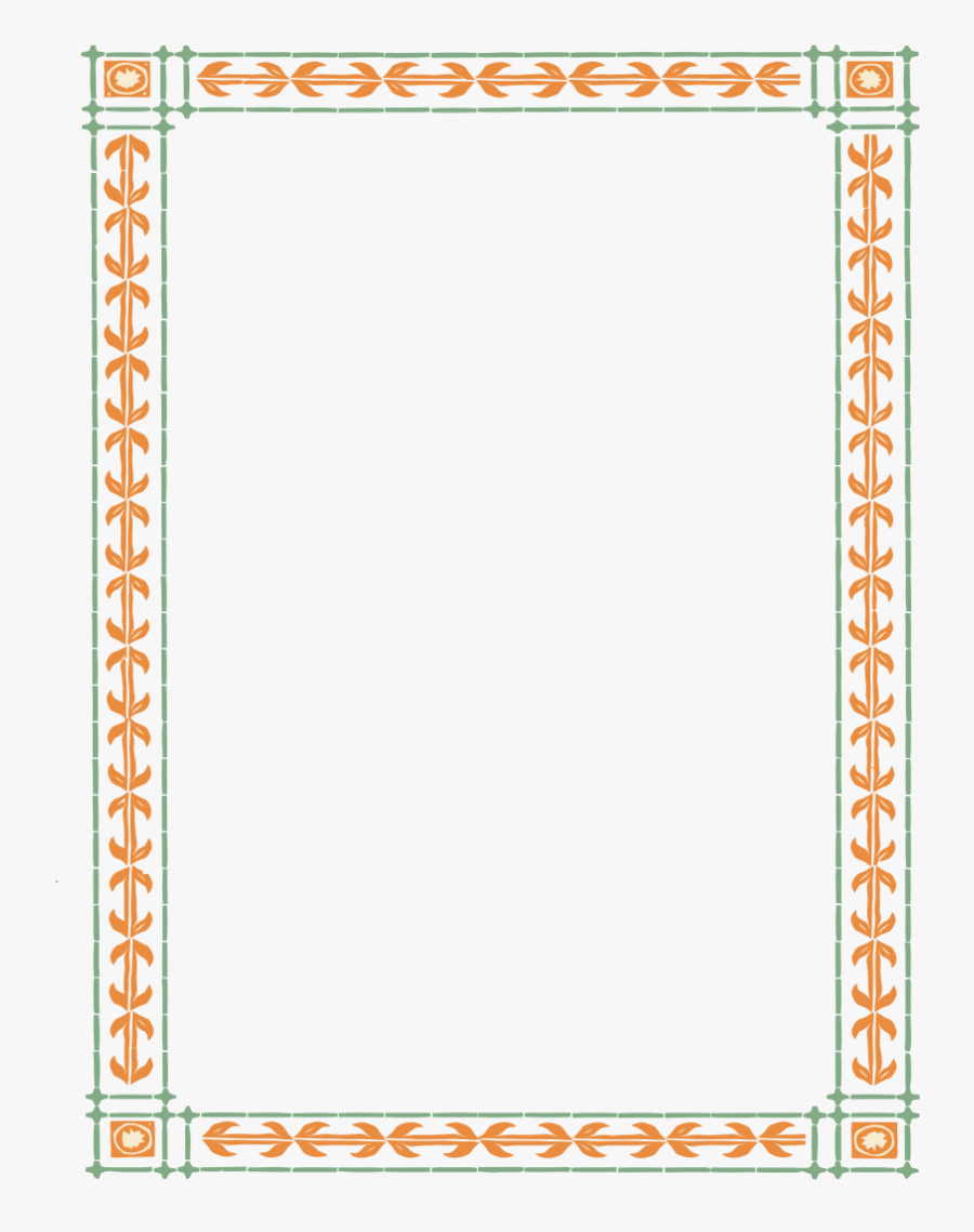 Halloween Pumpkin Border Frames - Gold Border Frame Transparent, Transparent Clipart