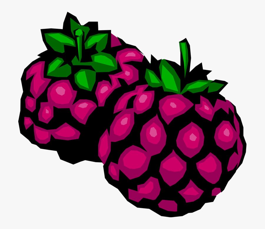 Transparent Blackberry Fruit Png - Gif De Fruta Mora, Transparent Clipart
