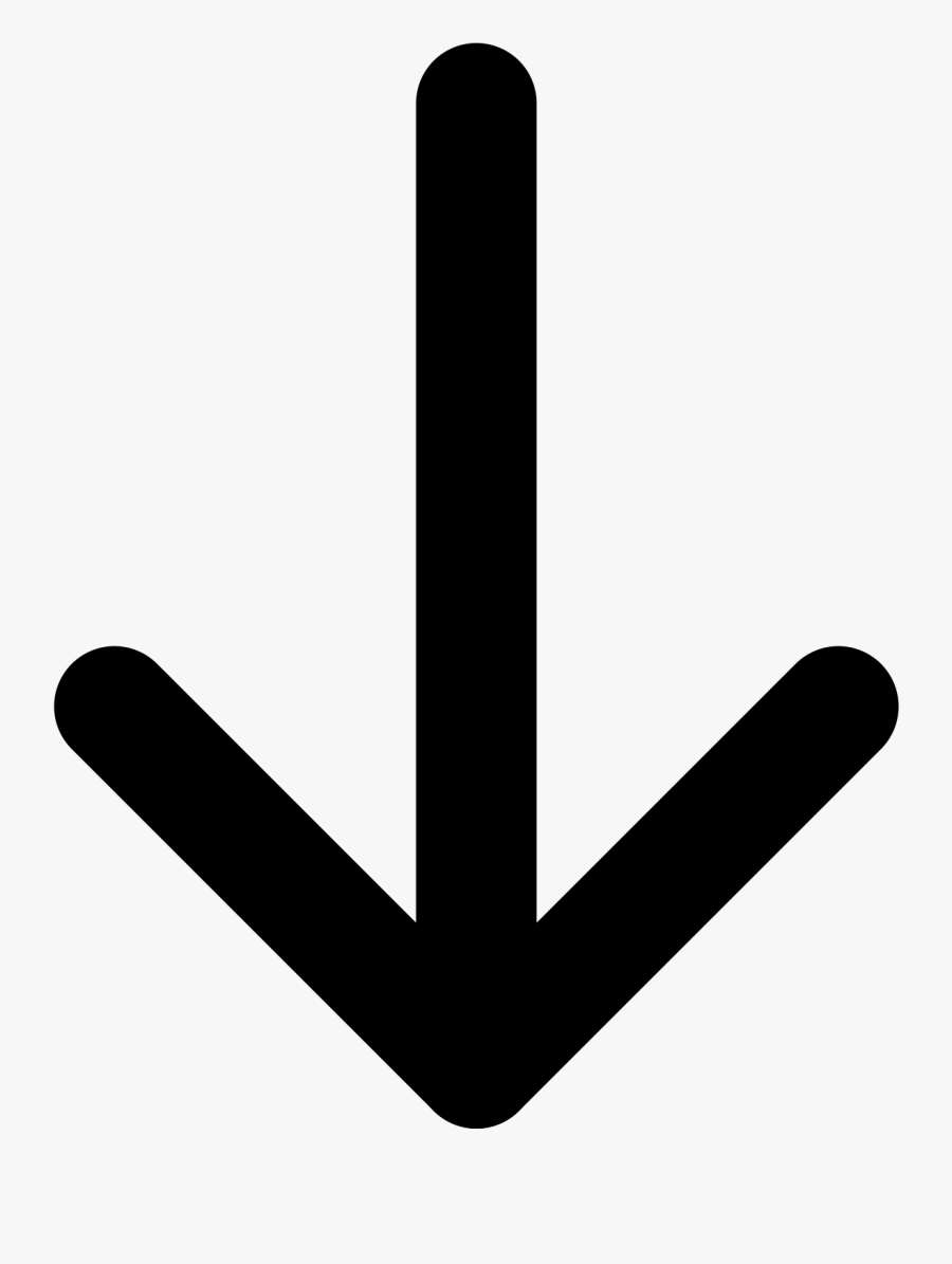 Arrow Down Svg Clipart , Png Download - Transparent Arrow Pointing Down, Transparent Clipart